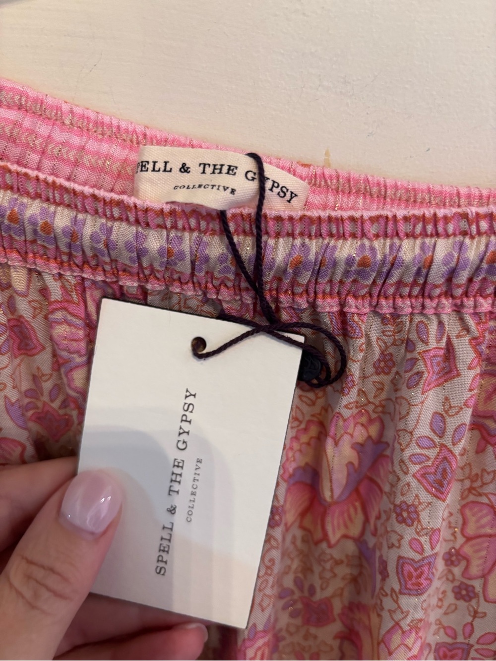 Spell and the Gypsy Collective Poinciana Maxi Skirt In Cotton Candy size XL NWT - Picture 12 of 13
